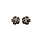 Pendientes flor diamantes