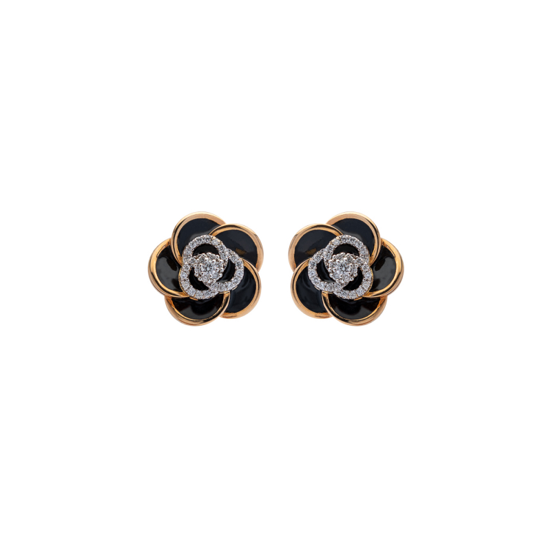 Pendientes flor diamantes