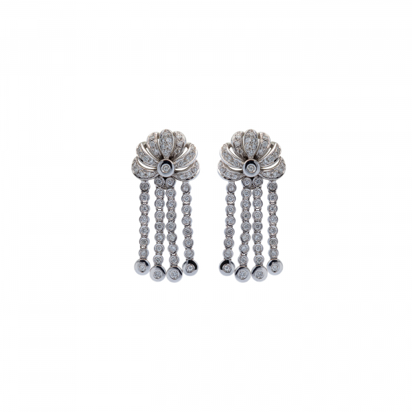 Pendientes largos diamantes